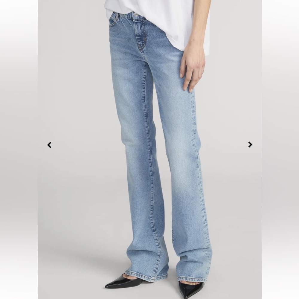 Frame - The Rodeo Jeans - Size 28 - Low-Rise Wide-Leg Light Wash 33” Inseam NWT - Picture 8 of 8